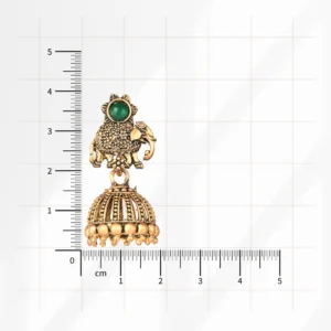 Antique Elephant Dome Jhumka for Women - Image 4