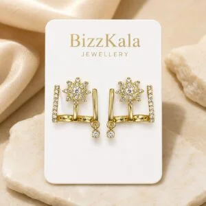 Crystal Star Geometric Earrings for Women - Image 1