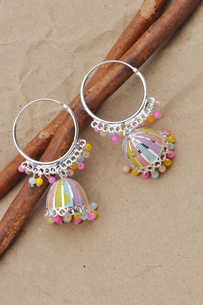 Multicolor Hoop Jhumka for Women