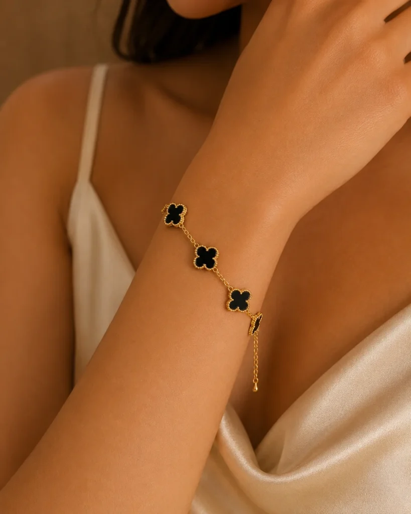Black Clover Bracelet for Women