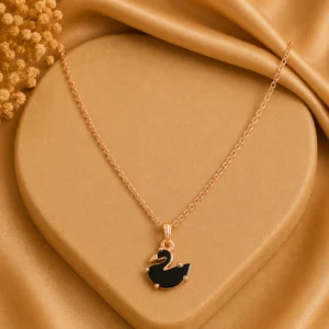 Black Swan Pendant Necklace for Women - Image 1