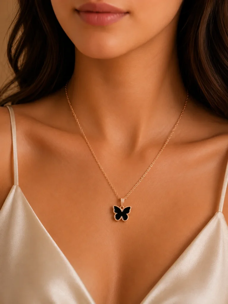 Butterfly Pendant Necklace for Women