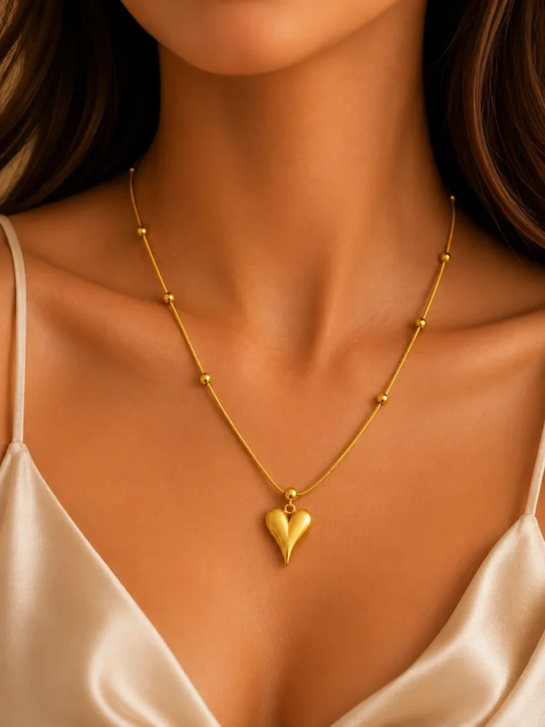 Heart Pendant Necklace for Women